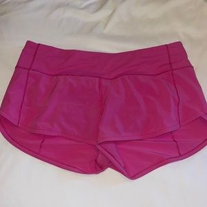 Sonic Pink Lululemon Speed Up Shorts 2.5”